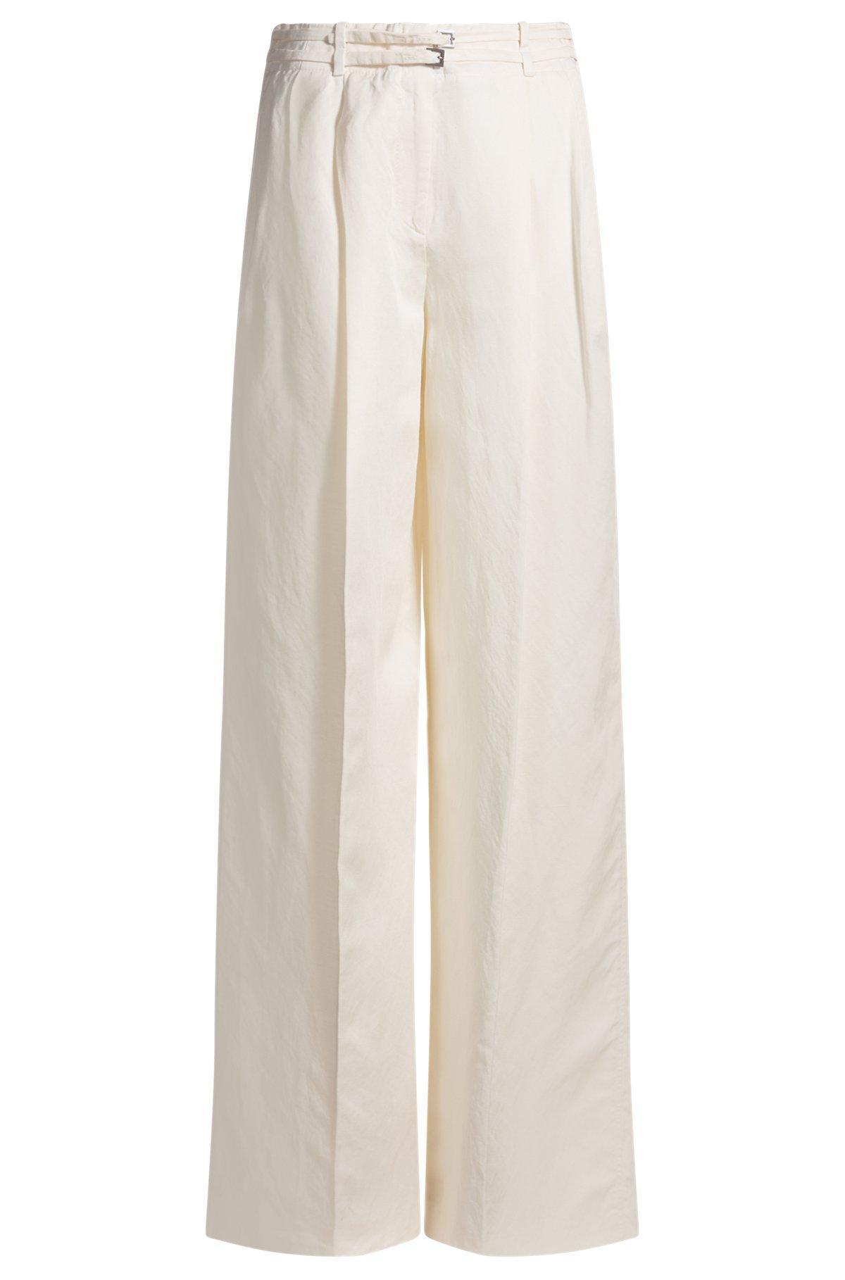 Relaxed-fit trousers with wide leg Product Image