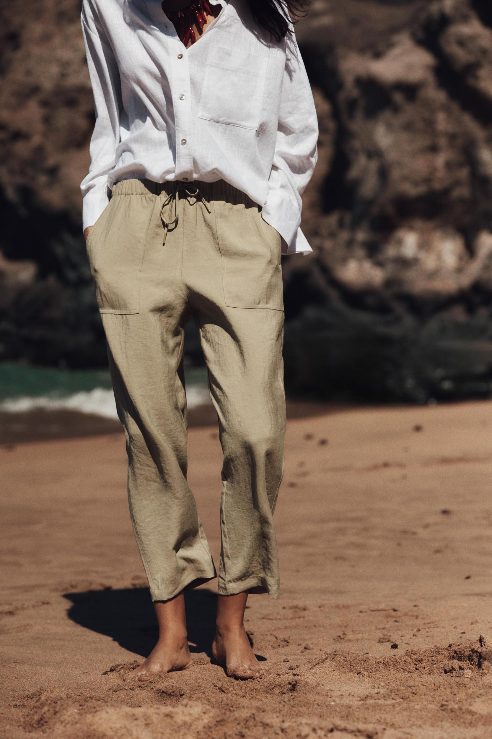 ELASTIC WAIST PANTS Product Image