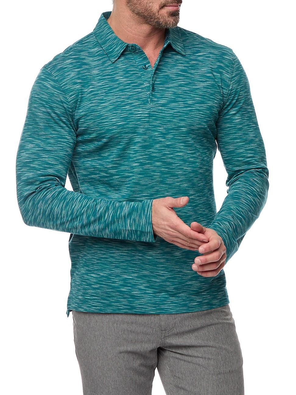 Mens Thales Cotton-Blend Knit Polo Shirt Product Image