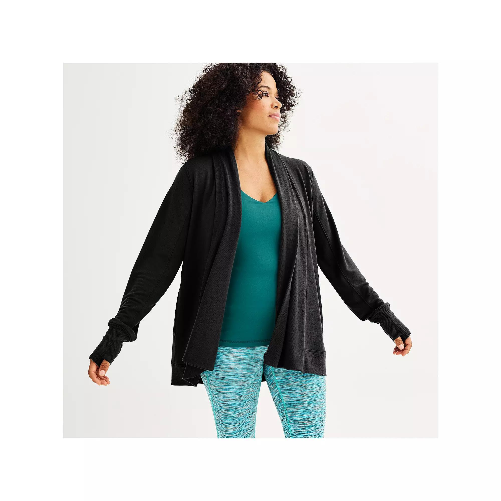 Women's Tek Gear® French Terry Wrap, Size: Medium, Mineral Black Product Image