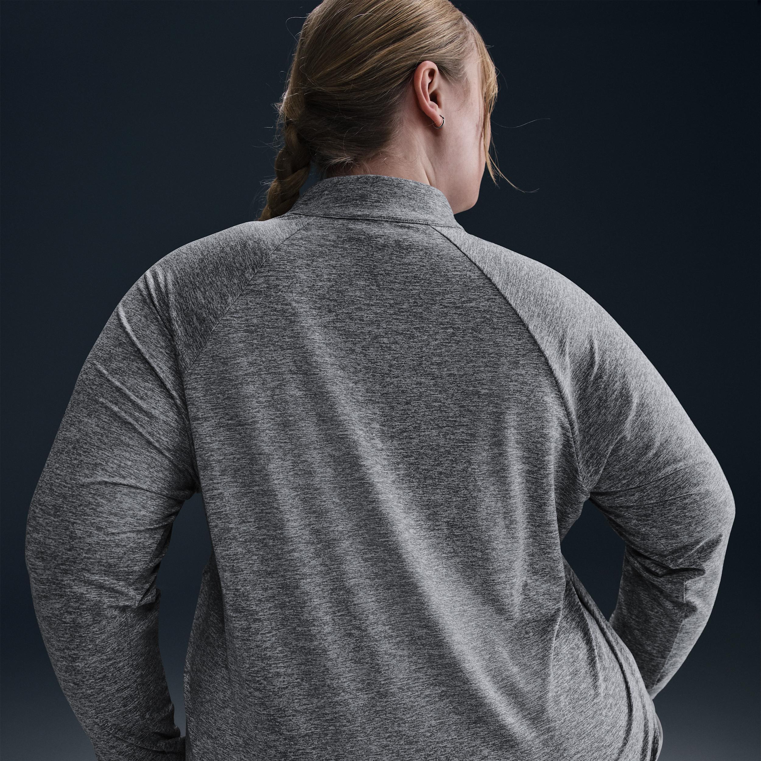 Nike Womens Swift Dri-FIT UV 1/4-Zip Running Top (Plus Size) | HQ0501-010 Product Image