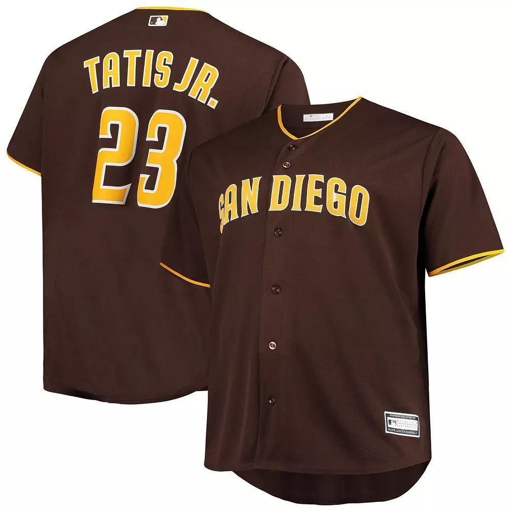 Men's Fernando Tatis Jr. Brown San Diego Padres Big & Tall Replica Player Jersey,  Product Image