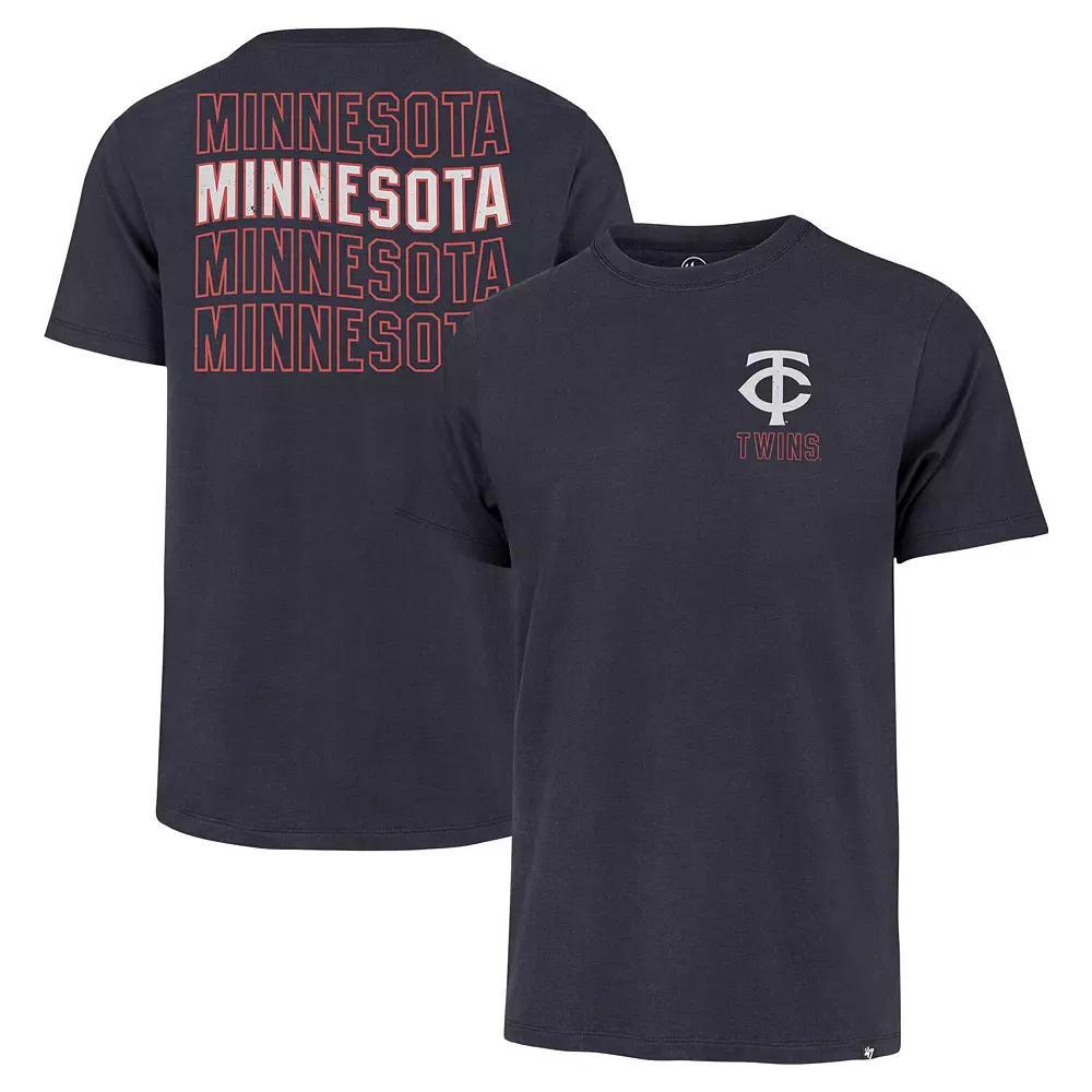 Men's '47 Navy Minnesota Twins Hang Back Franklin T-Shirt, Size: XL, Blue Product Image