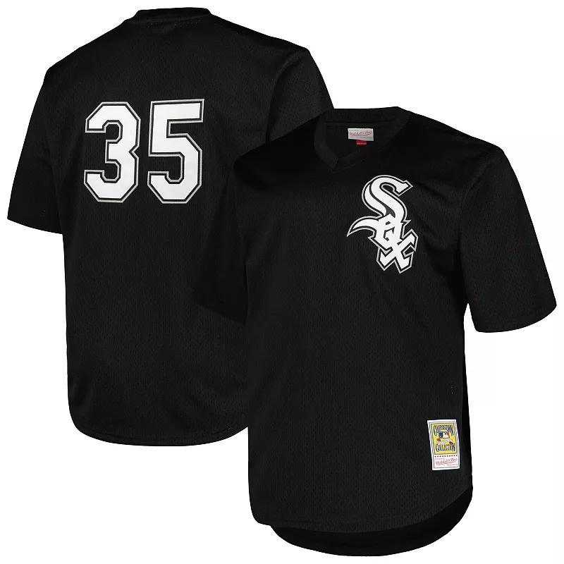 Men's Profile Frank Thomas Black Chicago White Sox Big & Tall Cooperstown Collection Mesh Batting Practice Jersey, Size: 3XB Product Image