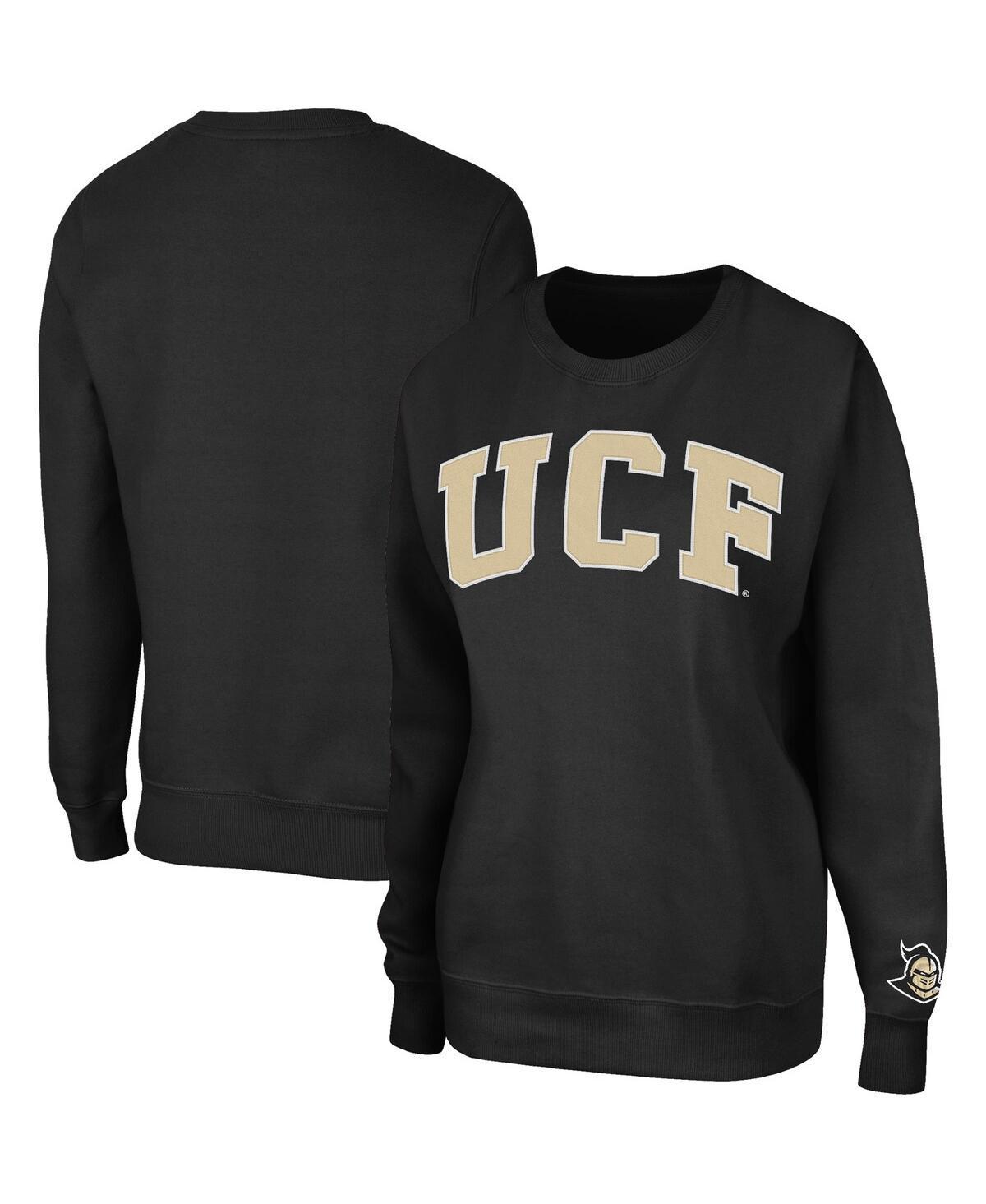 Women's Colosseum Black UCF Knights Campanile Logo Pullover Sweatshirt, Size: XL Product Image