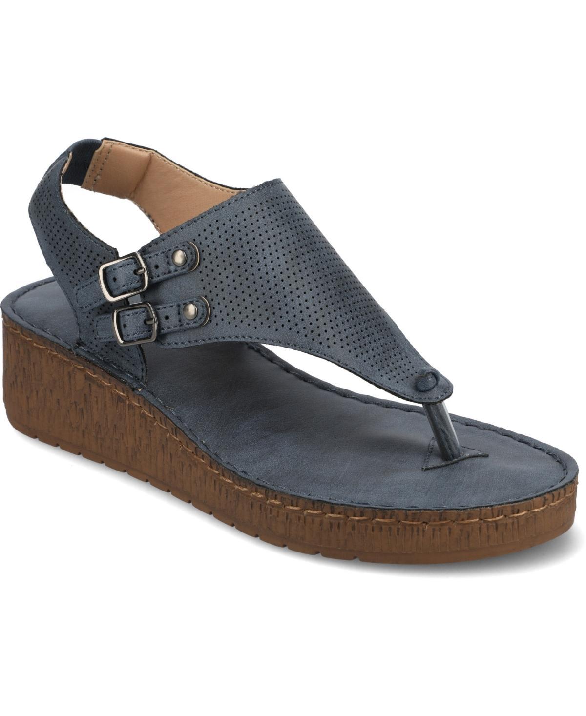 Journee Mckell Womens Wedge Sandals Product Image