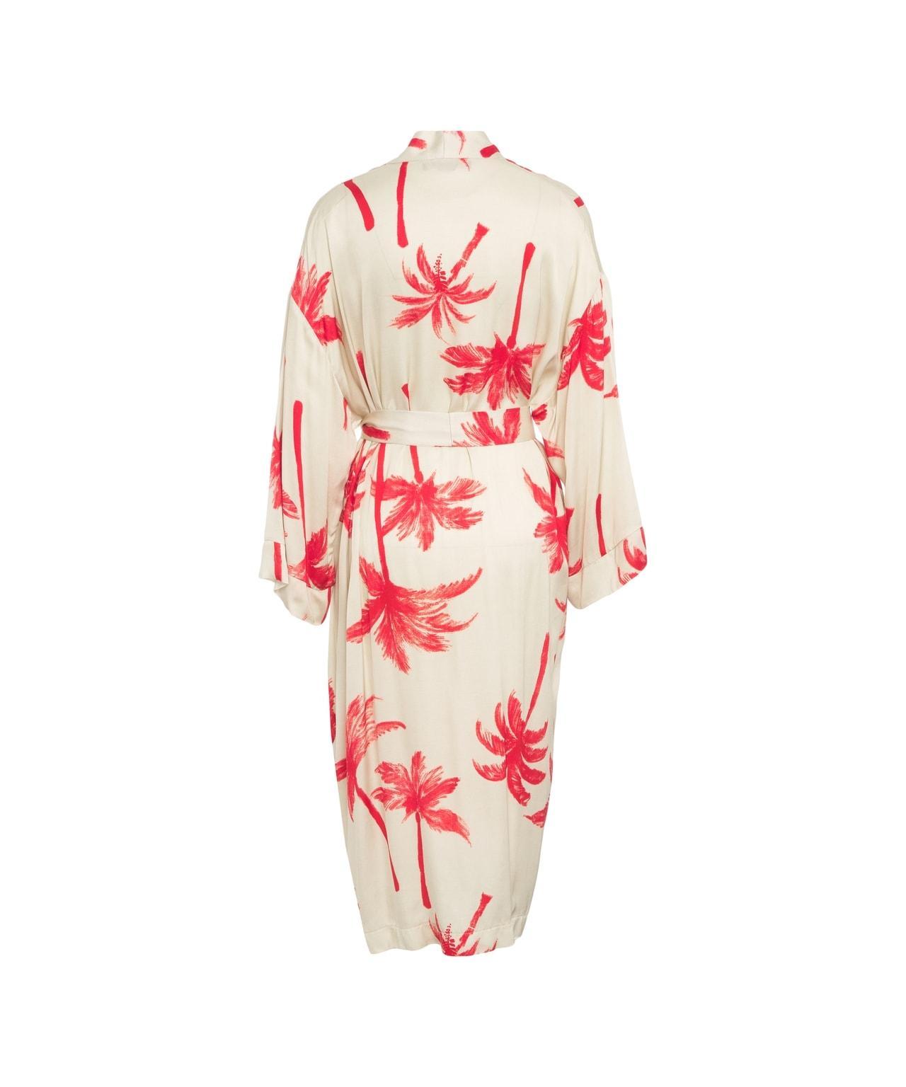 Satin kimono with print Product Image