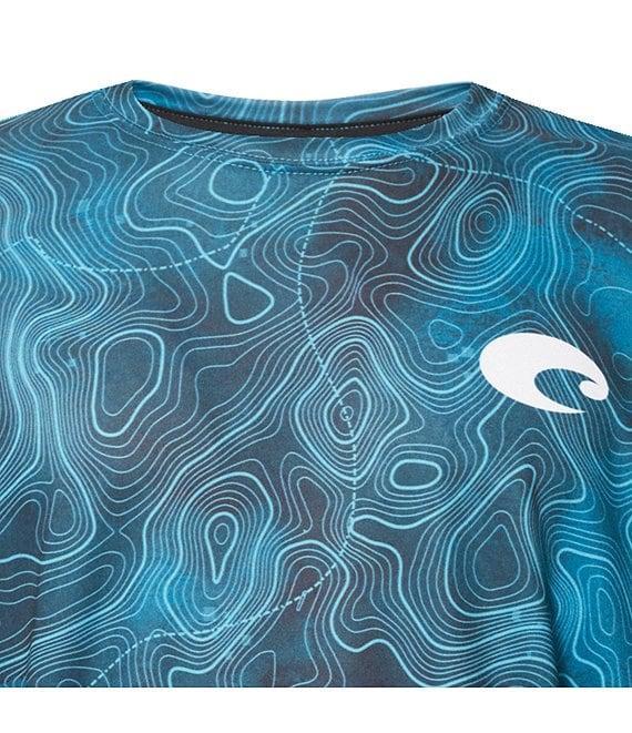 Costa Tech Topographic Long-Sleeve T-Shirt Product Image