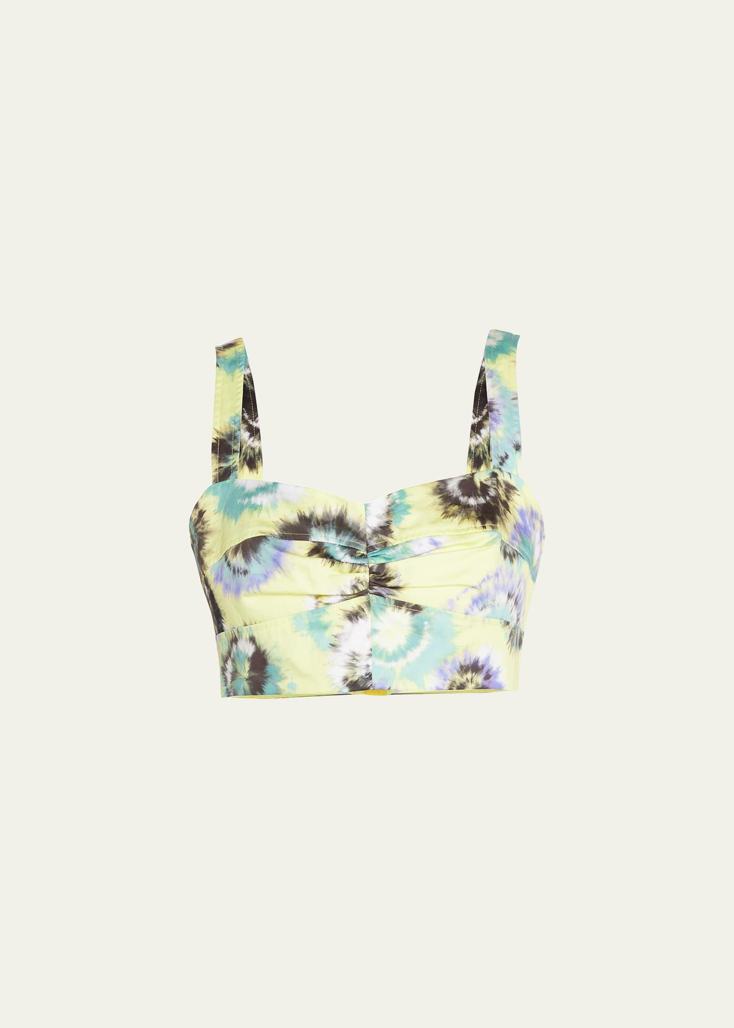 Tie-Dye Cotton Bra Top Product Image