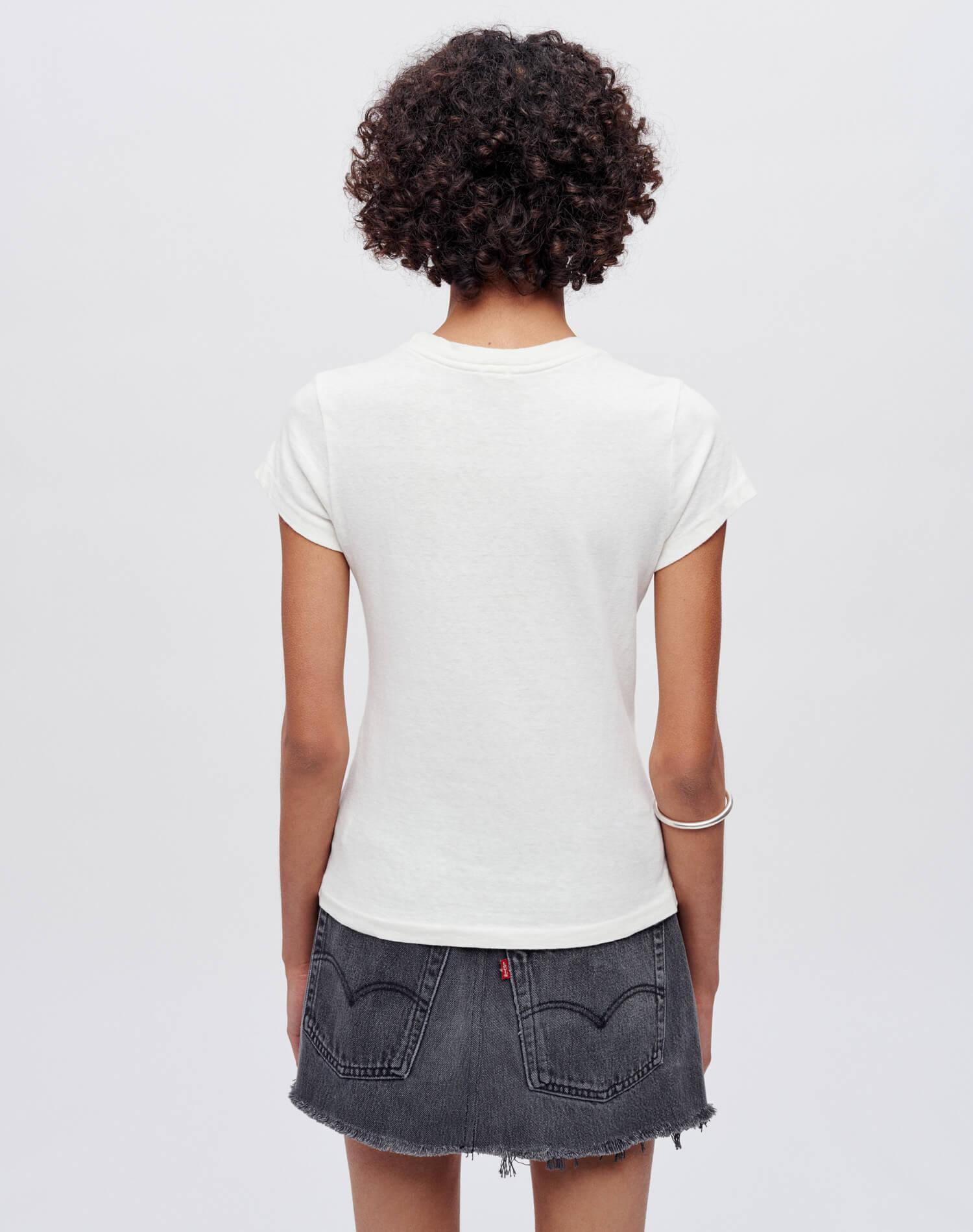 Hanes 1960s Slim Tee - Vintage White Female Product Image