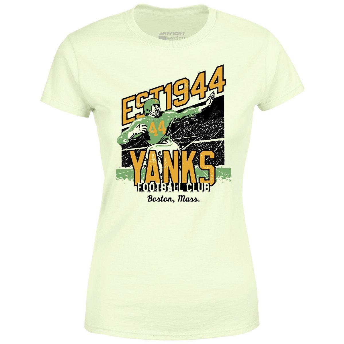 Boston Yanks - Massachusetts - Vintage Defunct Football Teams - Women's T-Shirt Female Product Image