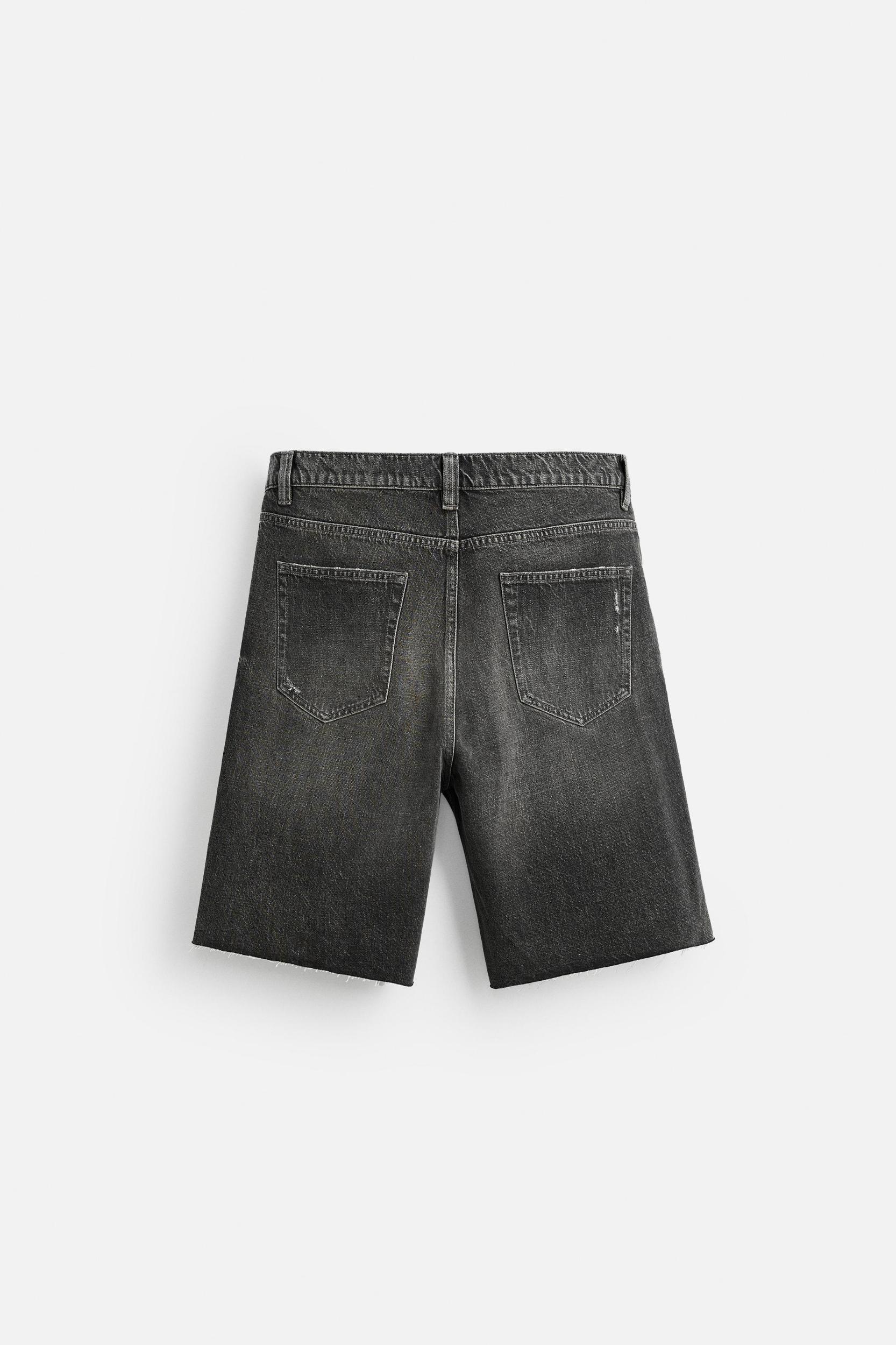 RIPPED DENIM SHORTS Product Image