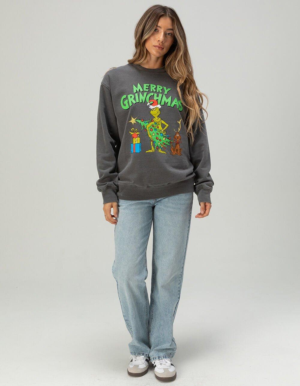 GRINCH Merry Grinchmas Womens Crewneck Sweatshirt Product Image