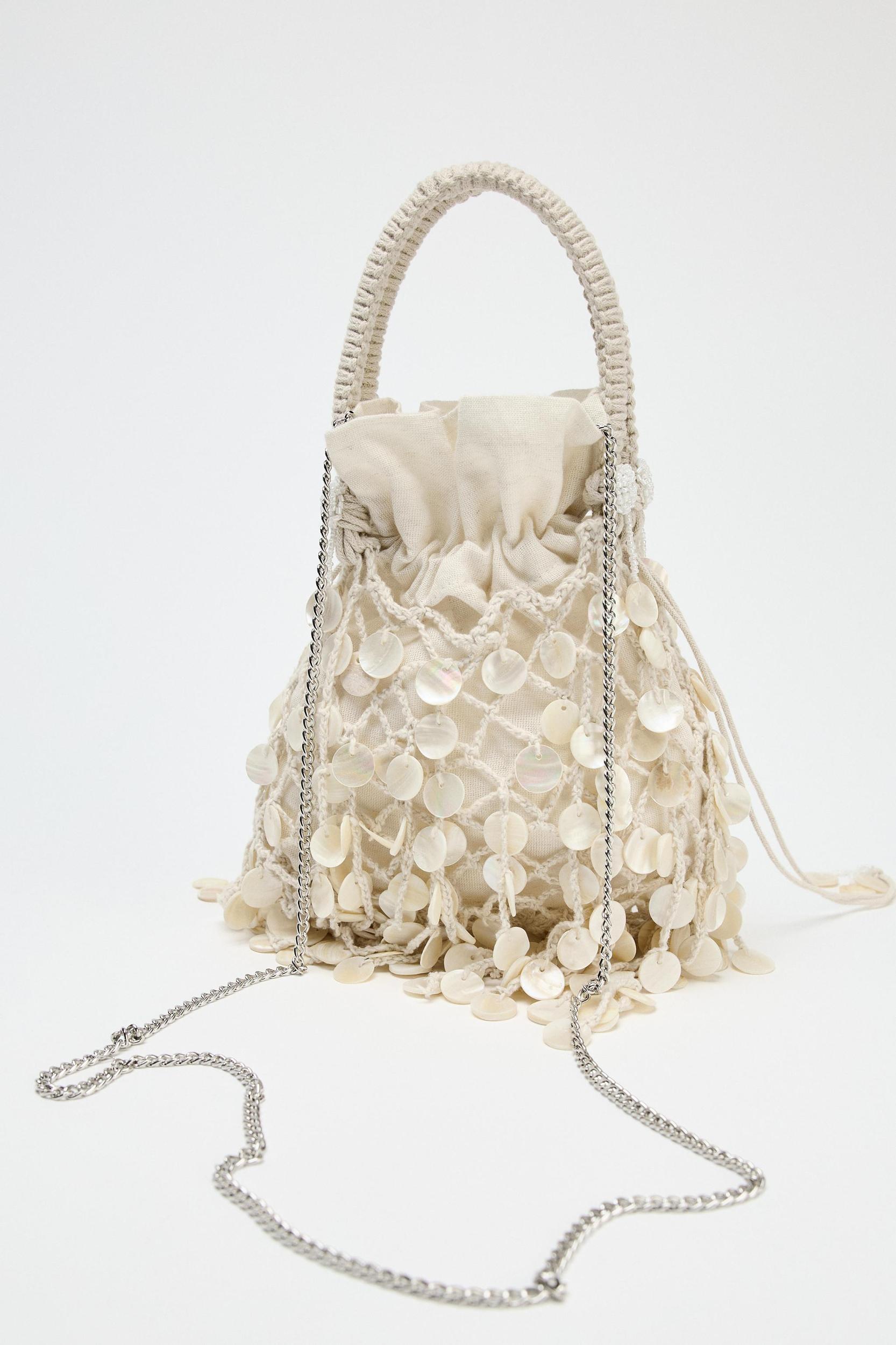 PEARLESCENT APPLIQUÉ BAG Product Image