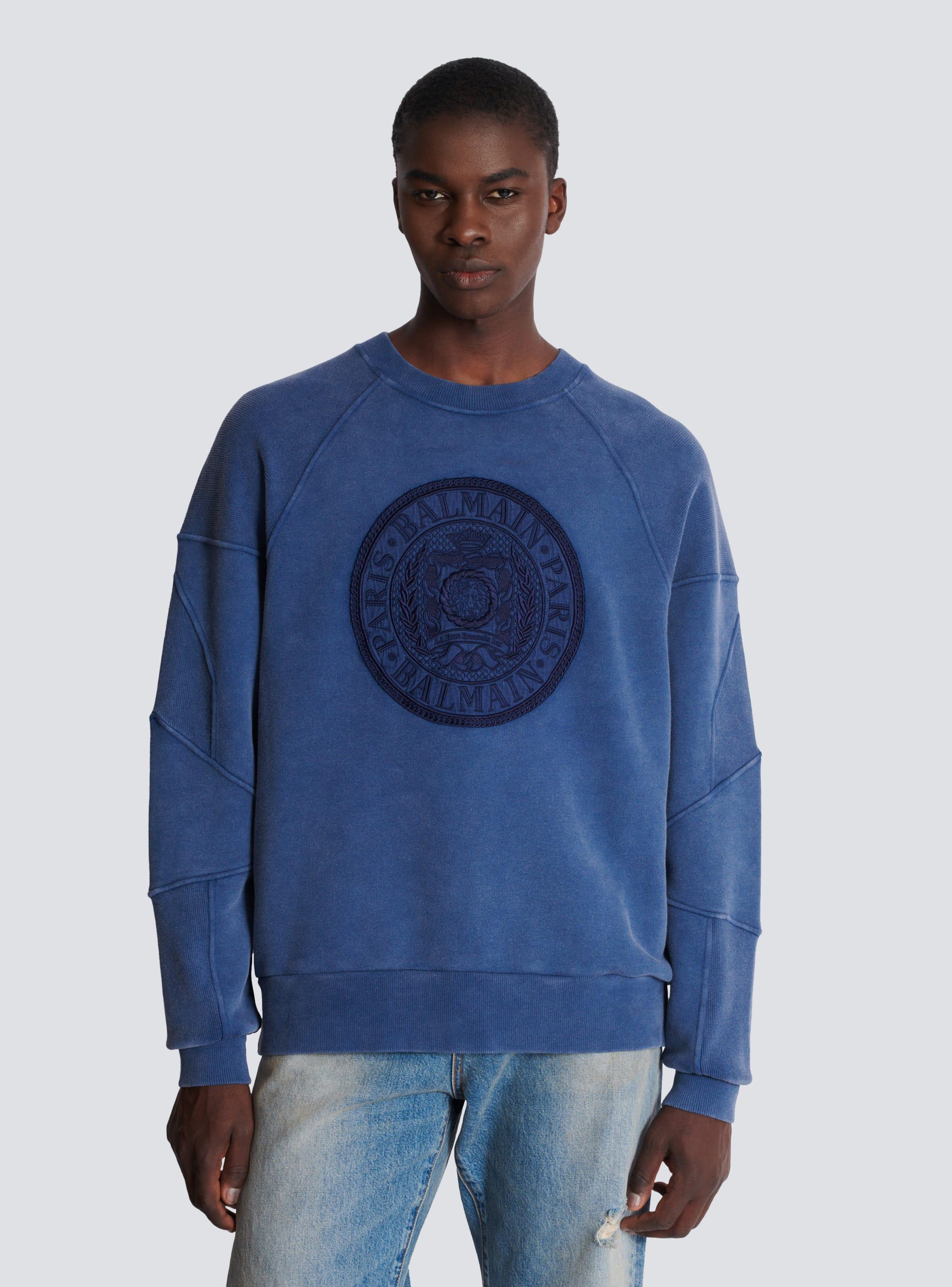 Ribbed sweatshirt with "Coin" embroidery Product Image