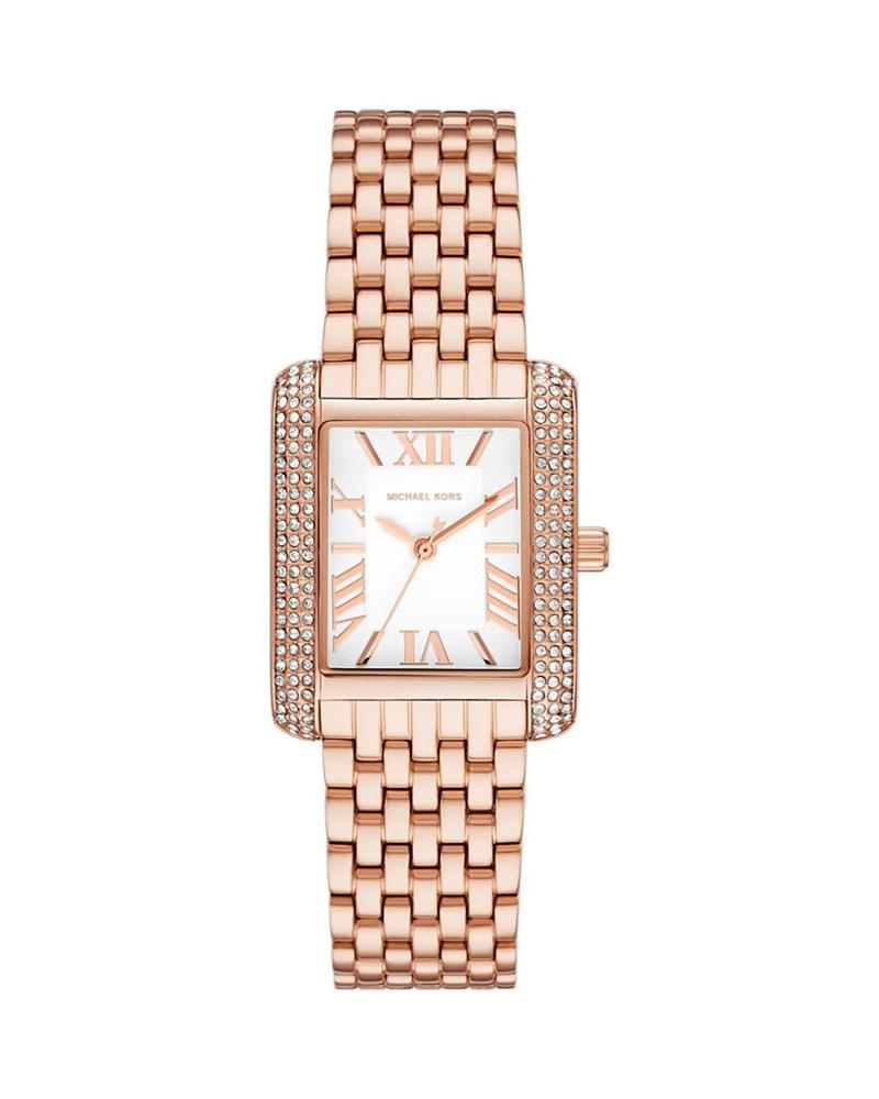 Michael Kors Womens Emery Three-Hand Gold Tone Stainless Steel Bracelet Watch Product Image