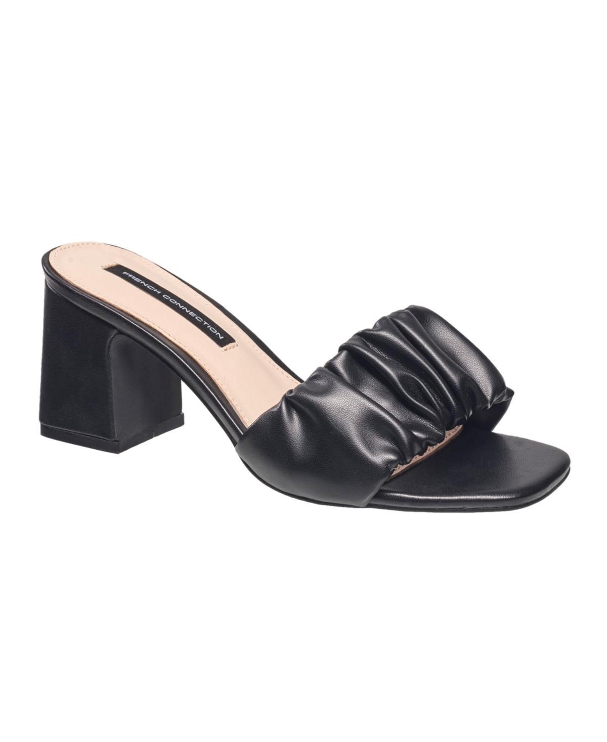 French Connection Womens Block Heel Slide Sandals Product Image