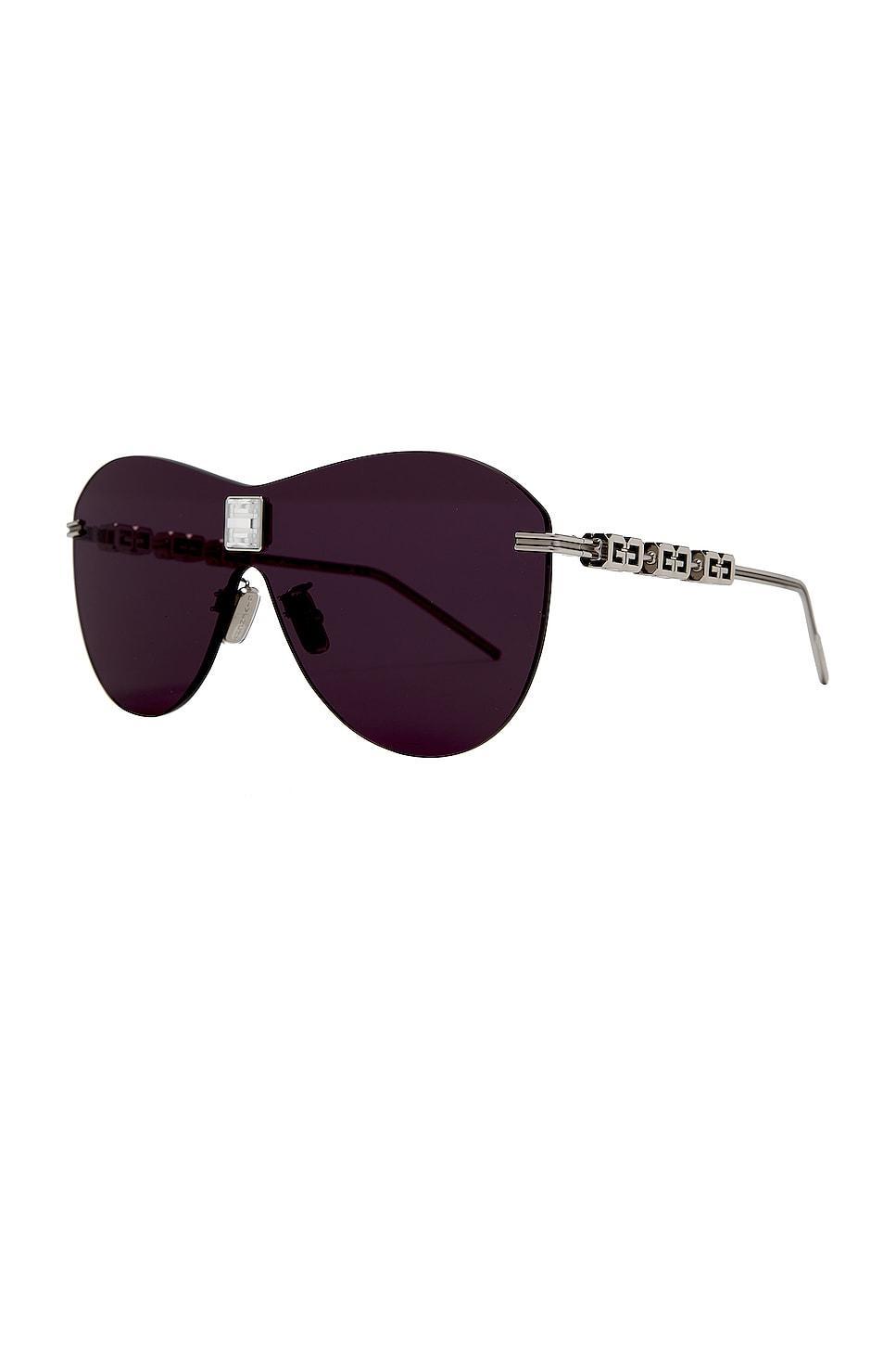 Givenchy Aviator Sunglasses in Metallic Silver Product Image