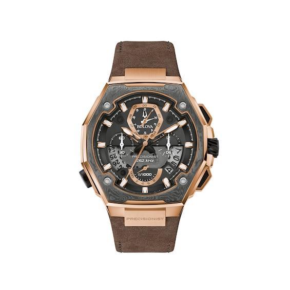 Bulova Mens Series X Special Edition Chronograph Brown Leather Strap Watch Product Image