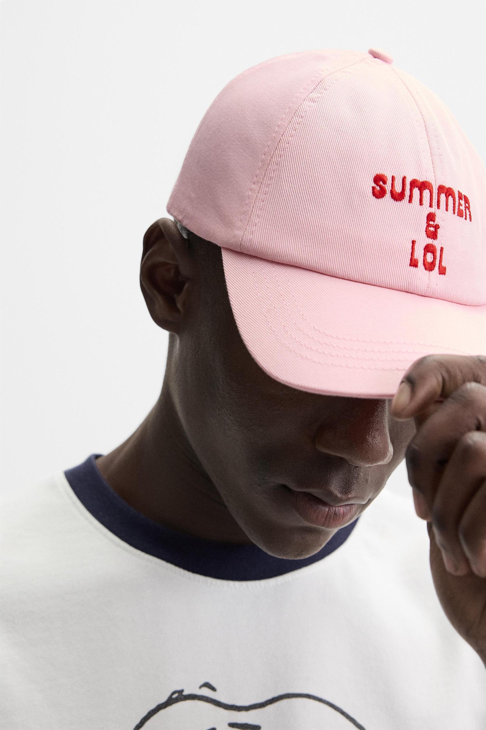 EMBROIDERED TEXT CAP Product Image