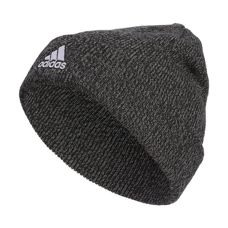 adidas Team Issue Fold Beanie (Heather Grey/White F23) Beanies Product Image