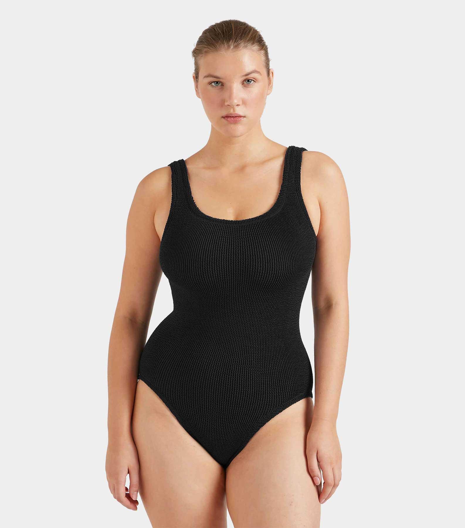 Coverage Square Neck Swim - Black Product Image