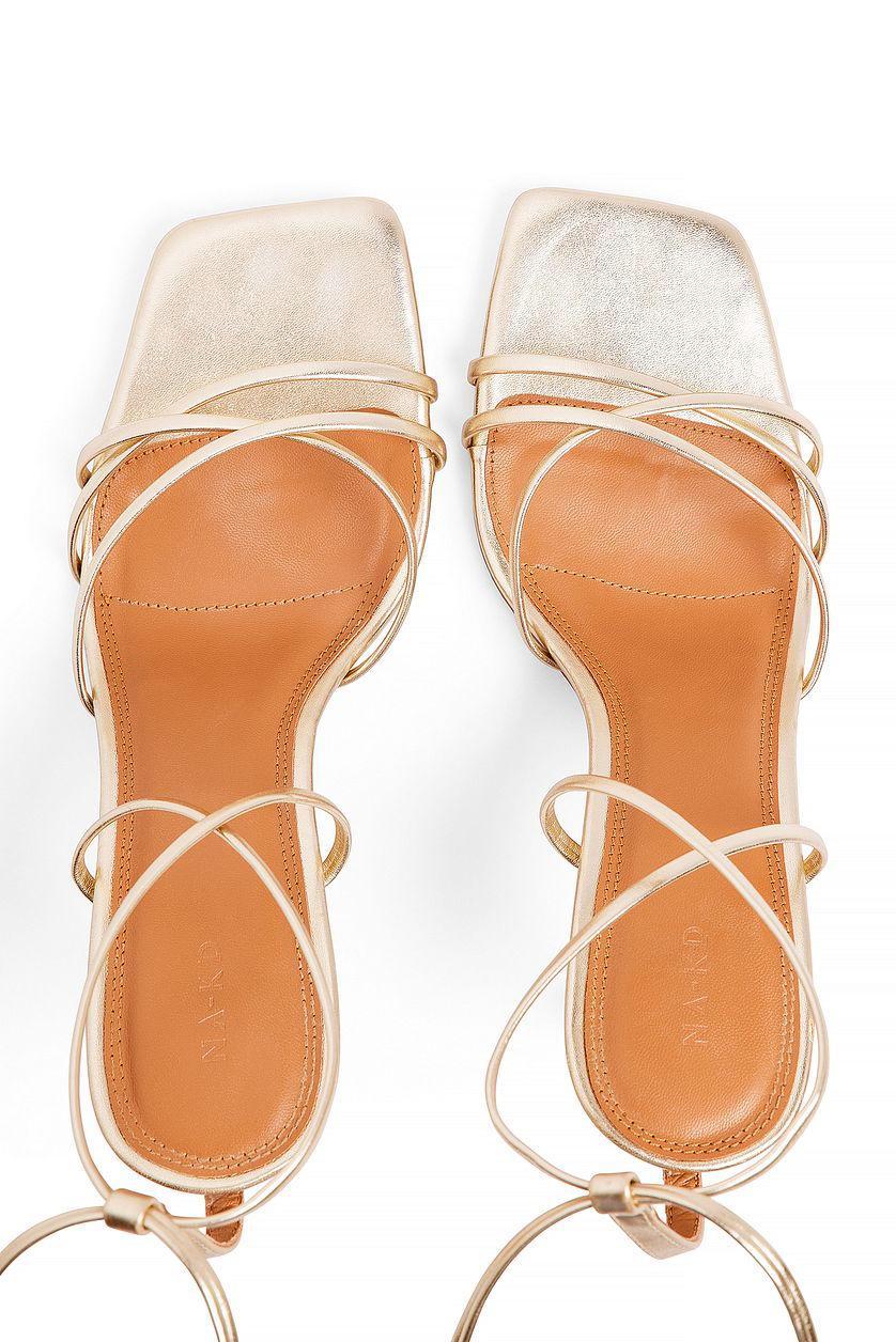 Squared Toe Strappy Heels Product Image