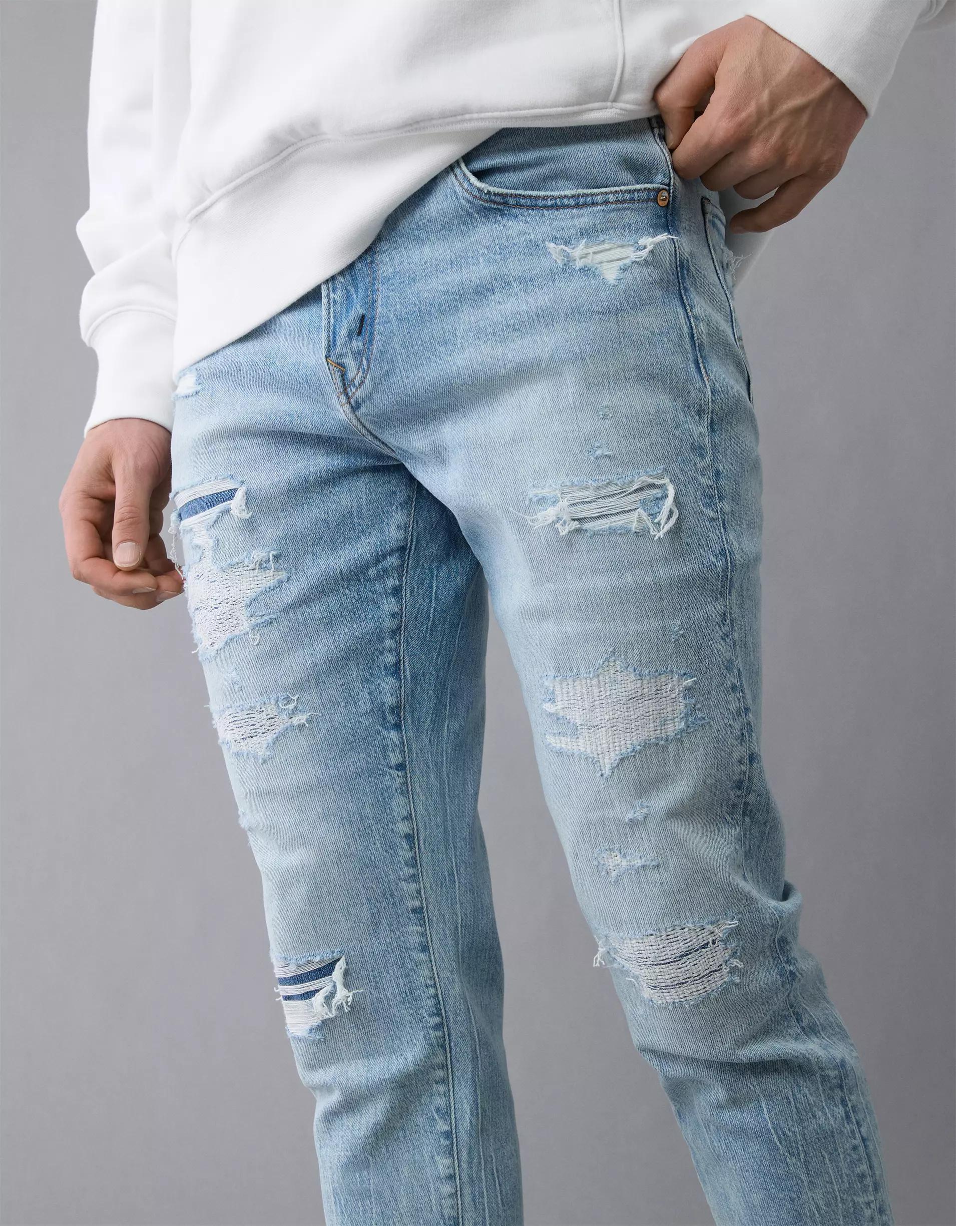 AE AirFlex+ TENCEL™ Fibers Patched Athletic Skinny Jean Product Image