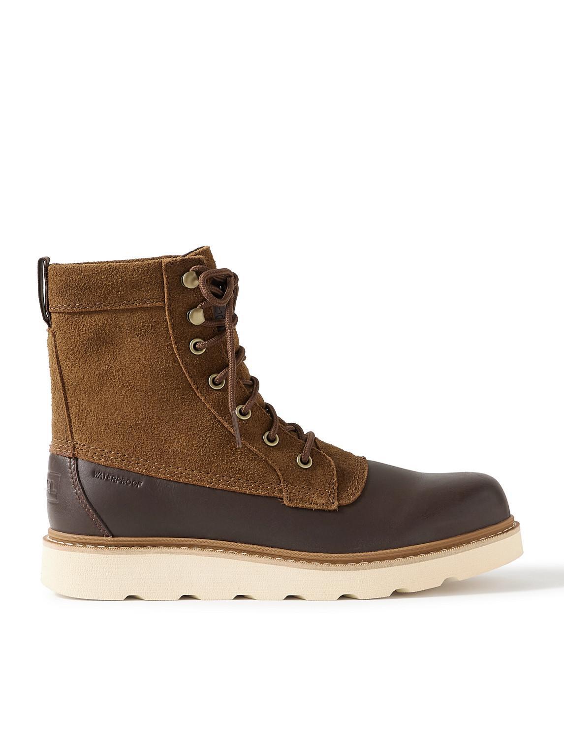 SOREL Slabtown 62'™ Caribou Suede And Leather Boots In Hazelnut Product Image