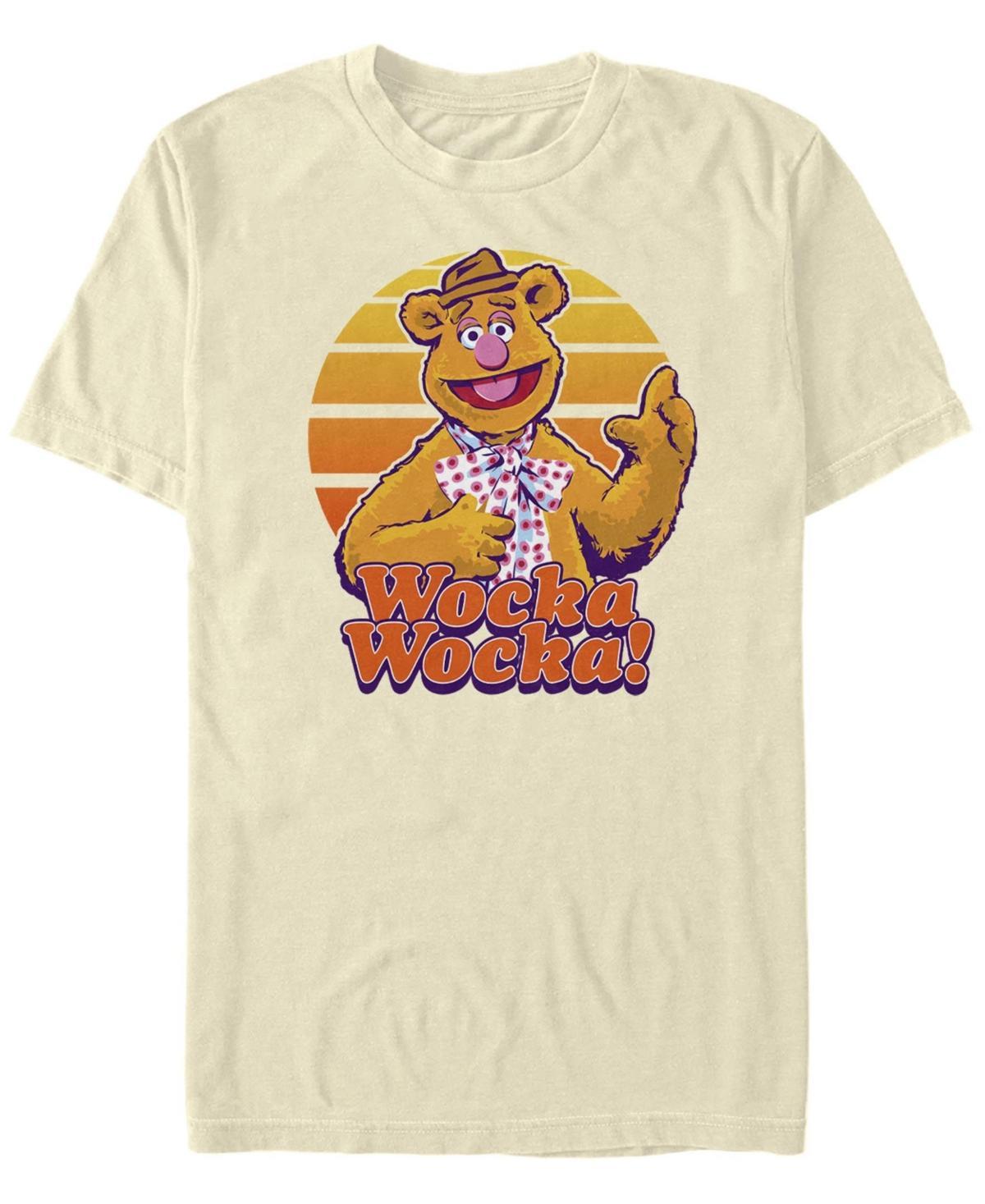 Disneys The Muppets Fozzie Bear Wocka Wocka Portrait Mens Tee Product Image