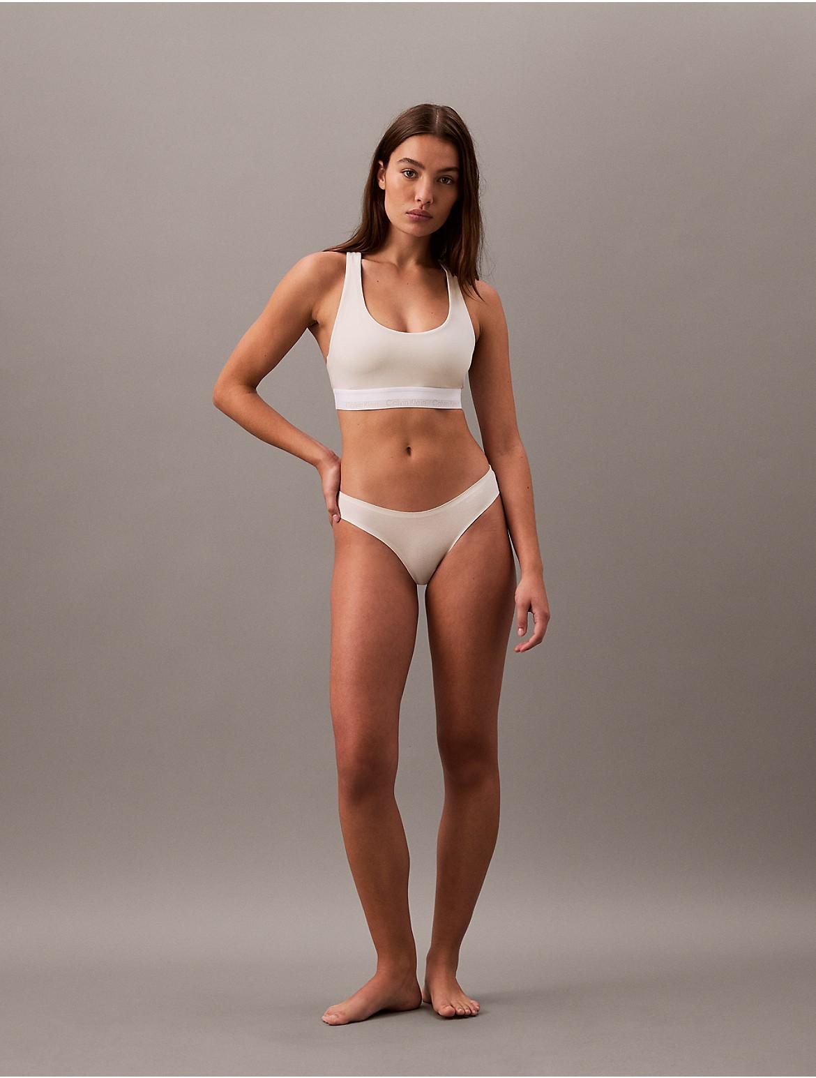 Calvin Klein Womens Modern Air Bikini - White - M Product Image