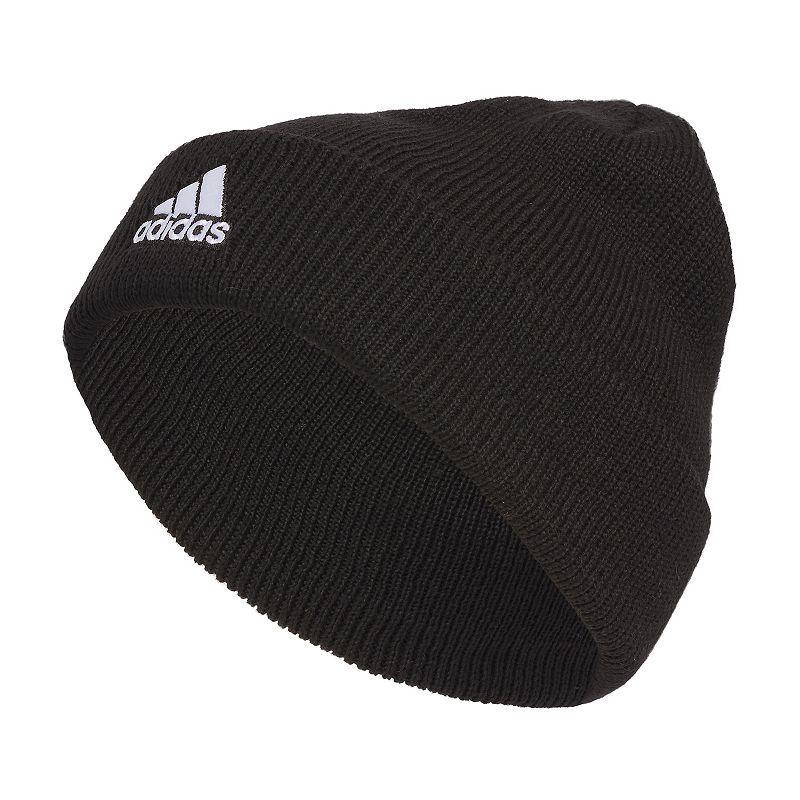 adidas Team Issue Fold Beanie (Heather Grey/White F23) Beanies Product Image