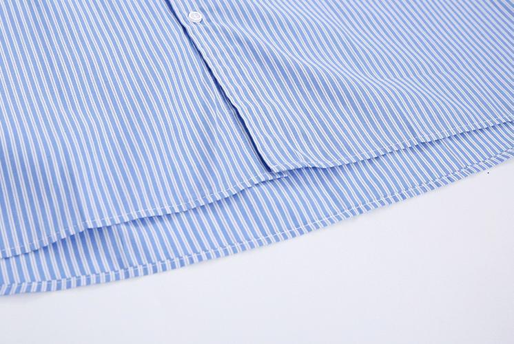 RT No. 2156 OVERSIZE STRIPED COLLAR SHIRT Product Image