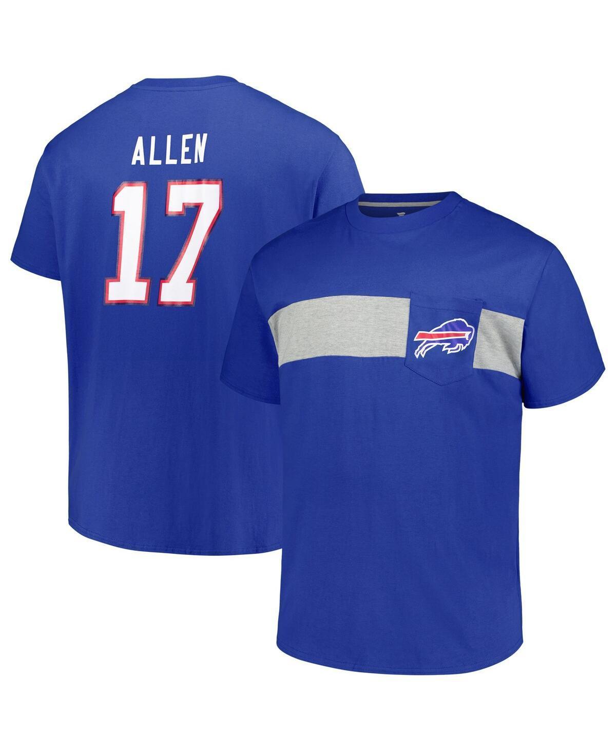 Men's Fanatics Josh Allen Royal Buffalo Bills Big & Tall T-Shirt, Size: 4XLT, Blue Product Image