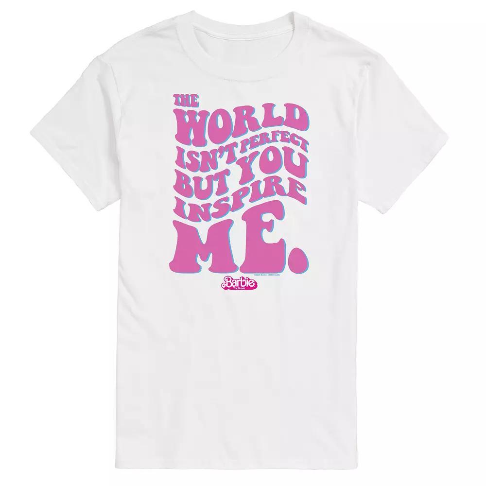 Men's Barbie Theatrical You Inspire Me Graphic Tee, Size: Medium, Beige Product Image