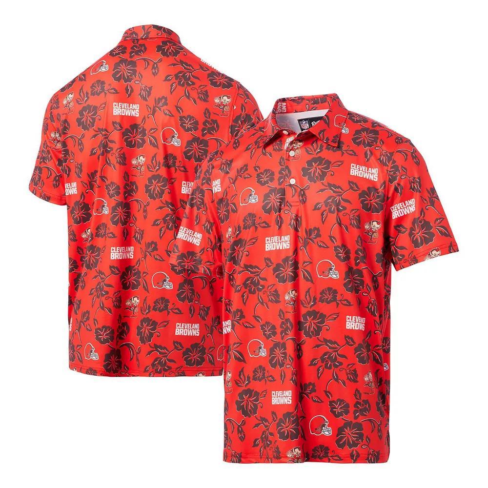 Men's Reyn Spooner Orange Cleveland Browns Pua Performance Polo,  Product Image