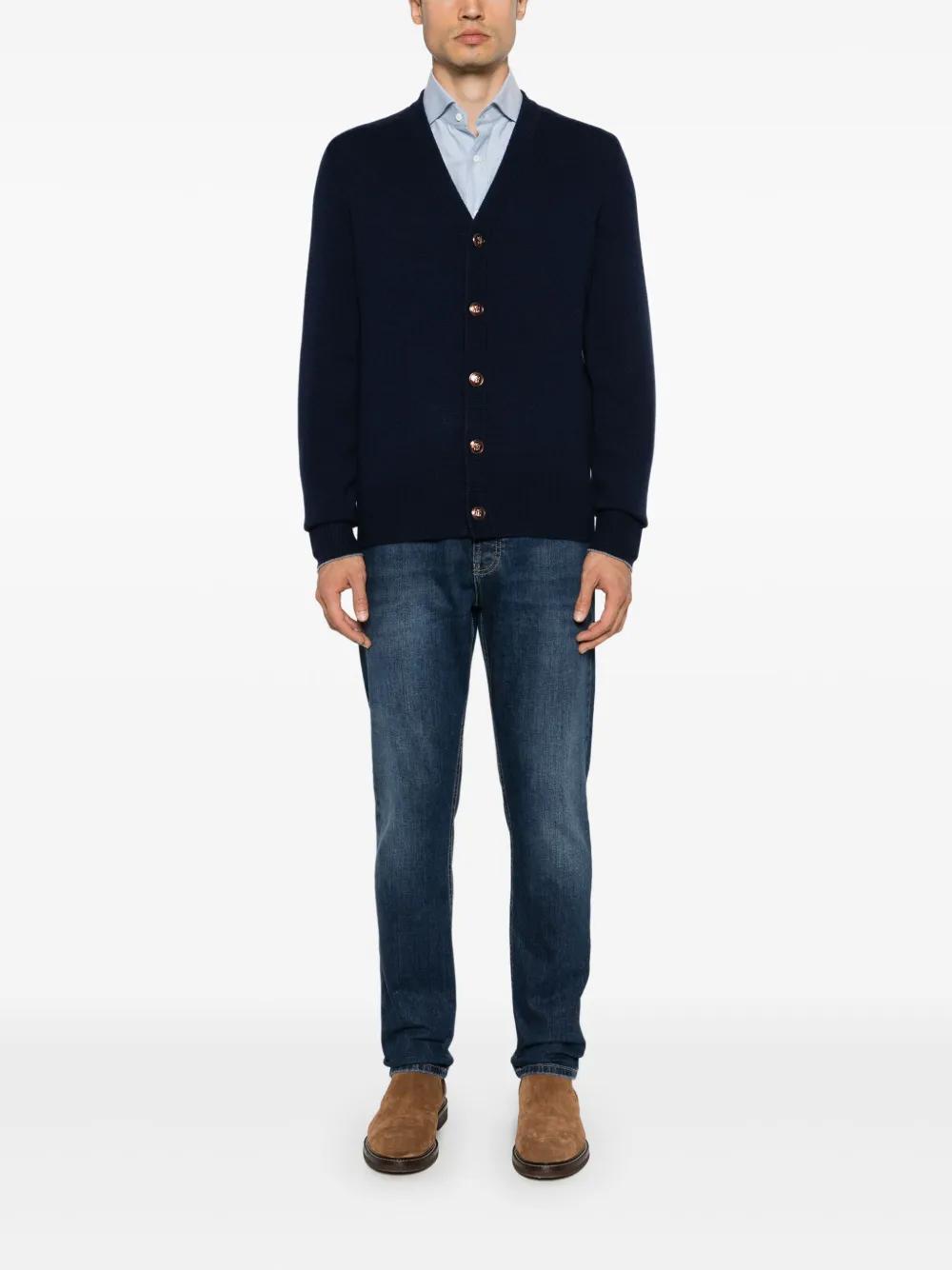 BRUNELLO CUCINELLI Twill Shirt In Blue Product Image