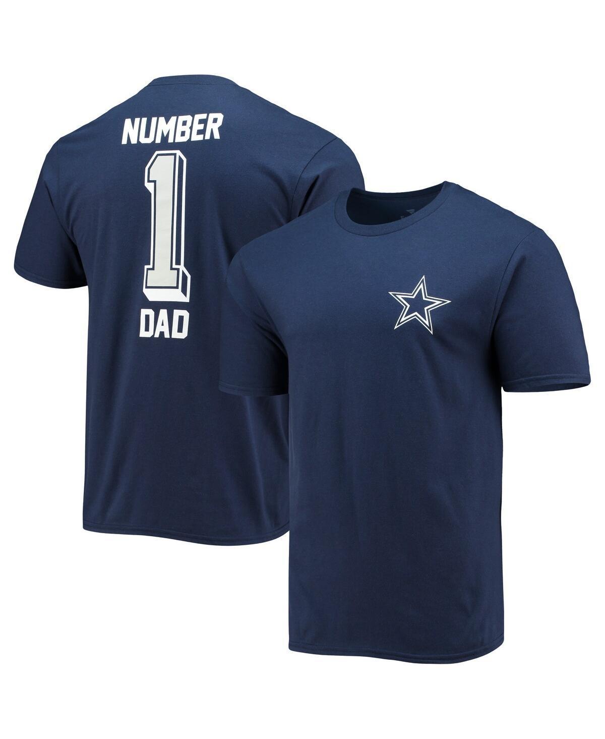 Mens Fanatics Branded Dallas Cowboys #1 Dad T-Shirt Blue Product Image