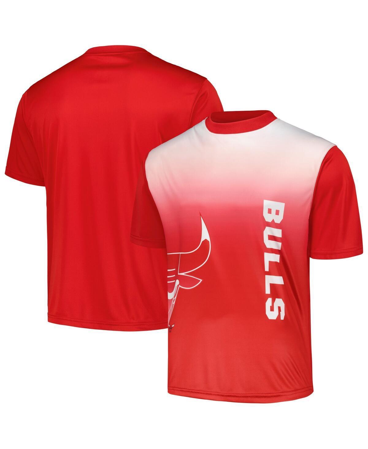 Men's Red Chicago Bulls Sublimated T-Shirt, Size: 2XL Product Image