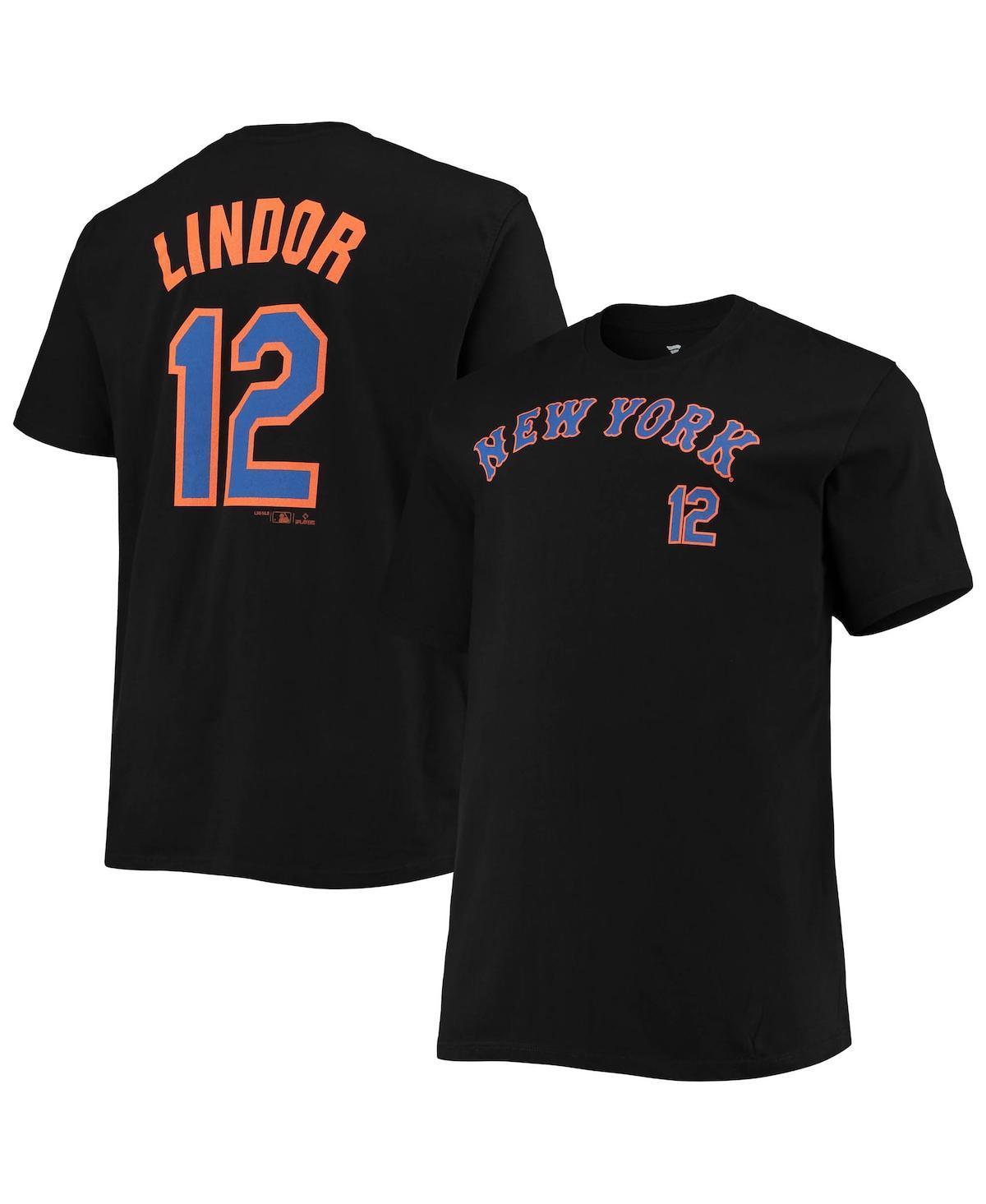 Mens Francisco Lindor New York Mets Big & Tall Name & Number T-Shirt Product Image