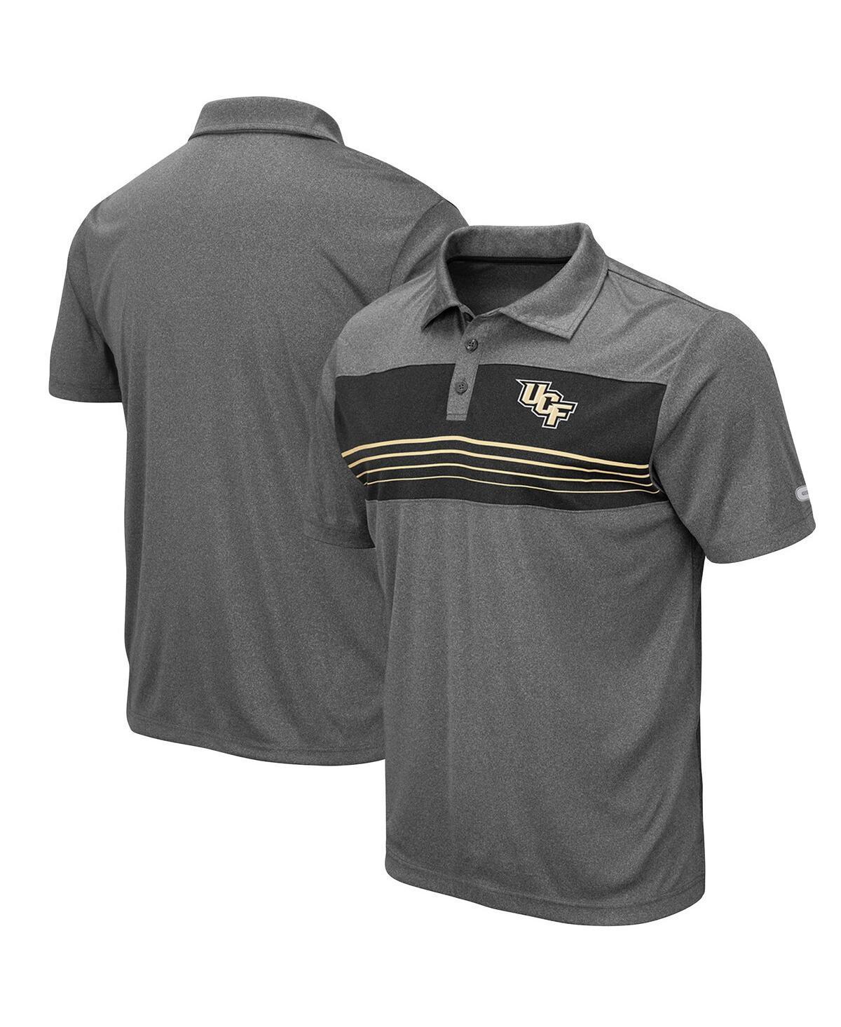 Mens Colosseum Heathered Charcoal Wisconsin Badgers Smithers Polo Product Image