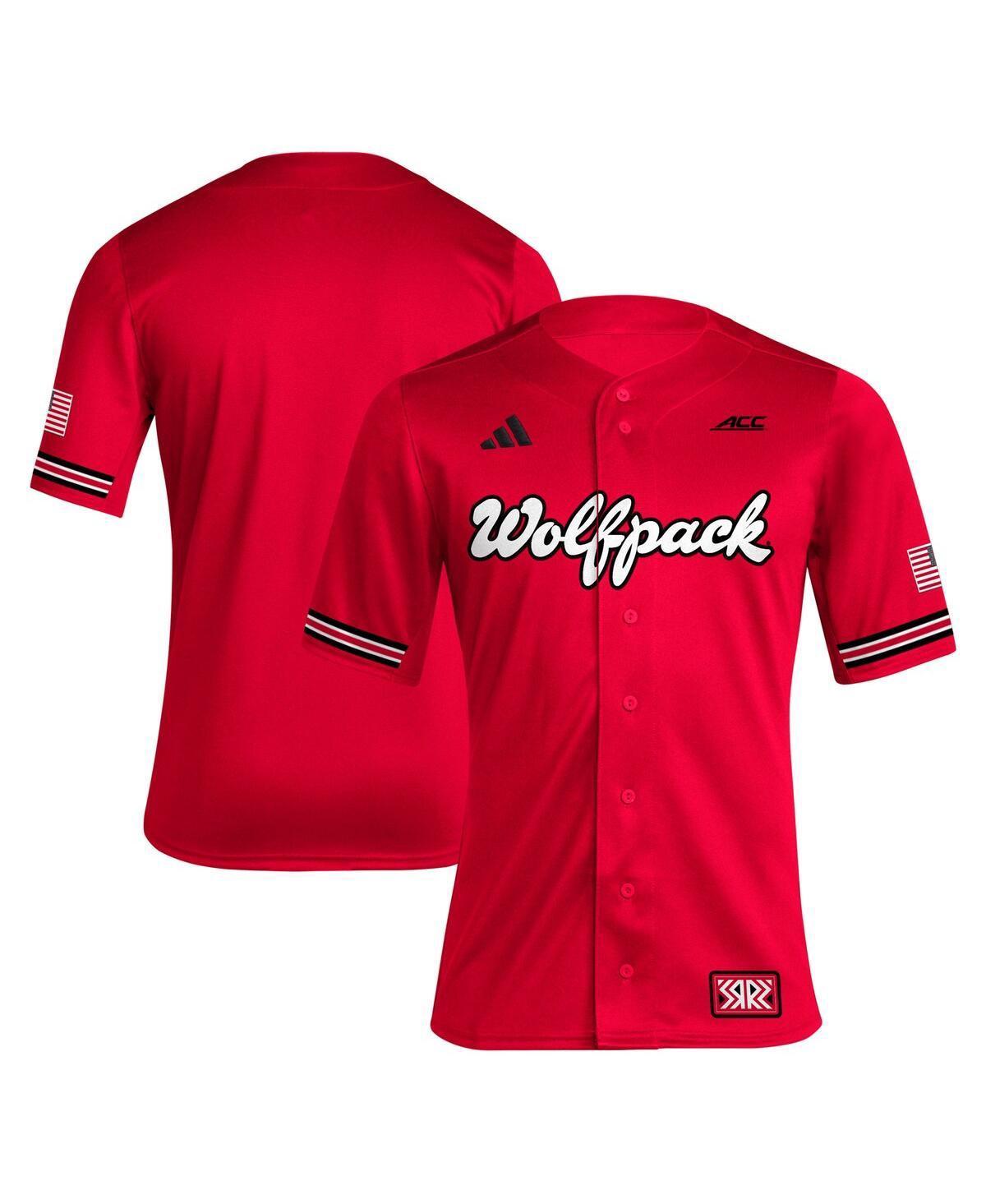 Men's adidas Red NC State Wolfpack Reverse Retro Replica Baseball Jersey, Size: XL, Nst Red Product Image