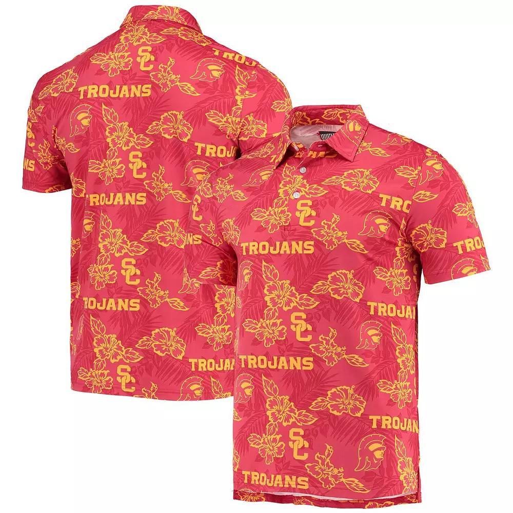 Men's Reyn Spooner Cardinal USC Trojans Performance Polo,  Product Image