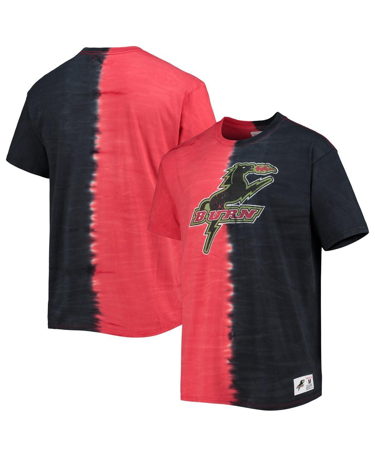 Mens Mitchell & Ness Red Dallas Burn Vertical Tie-Dye Top Product Image