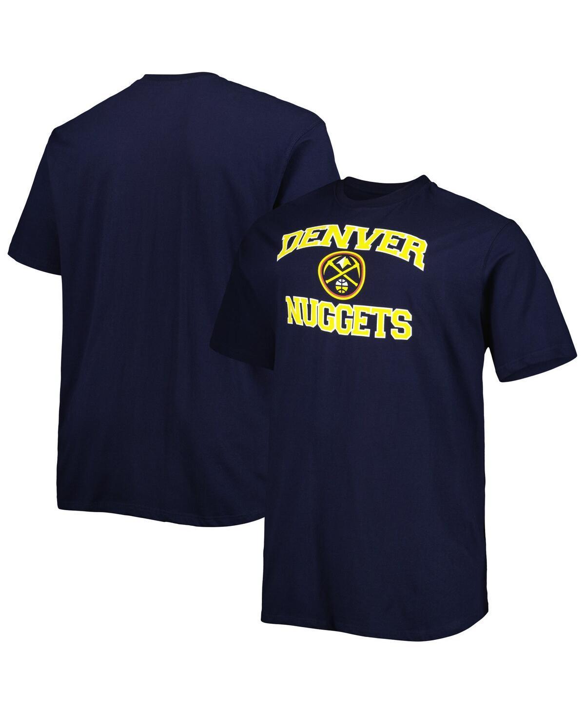 Mens Navy Denver Nuggets Big & Tall Heart & Soul T-Shirt Nug Blue Product Image