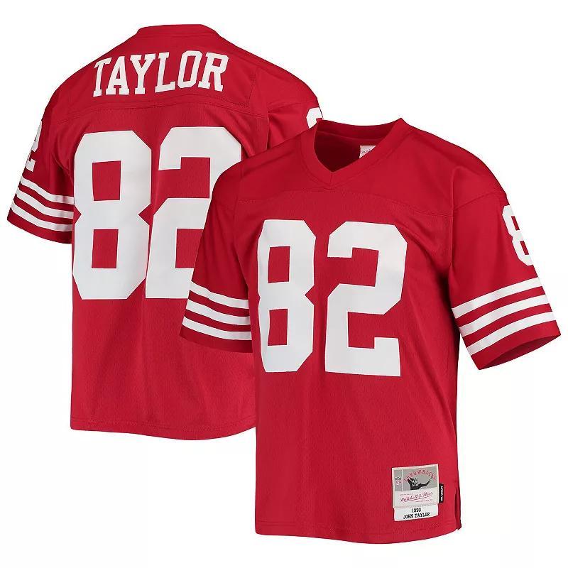 Men's Mitchell & Ness John Taylor Scarlet San Francisco 49ers Legacy Replica Jersey, Size: 3XL, Red Product Image