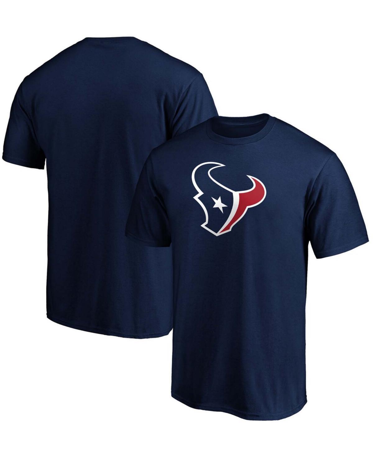 Mens Fanatics Branded Houston Texans Big & Tall Primary Team Logo Long Sleeve T-Shirt Blue Product Image