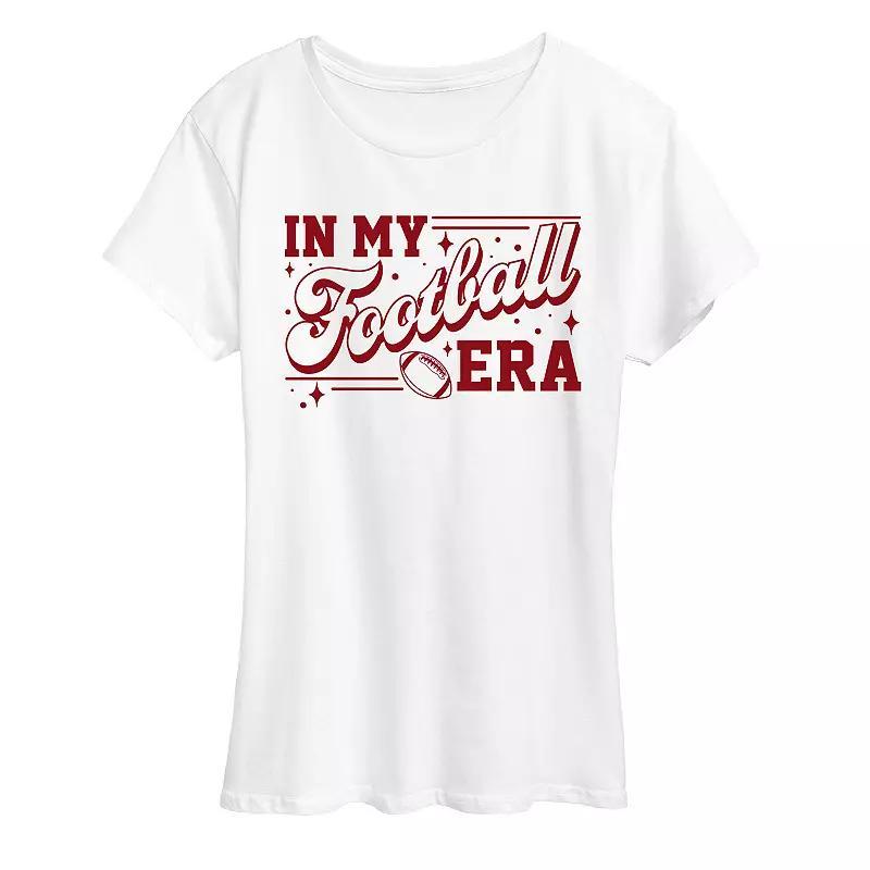 Women's In My Football Era Graphic Tee, Girl's, Size: Large, White Product Image