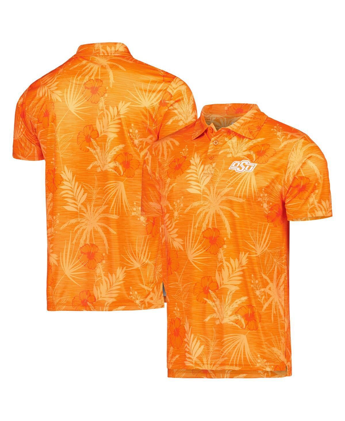 Mens Colosseum Orange Oklahoma State Cowboys Palms Team Polo Shirt Product Image