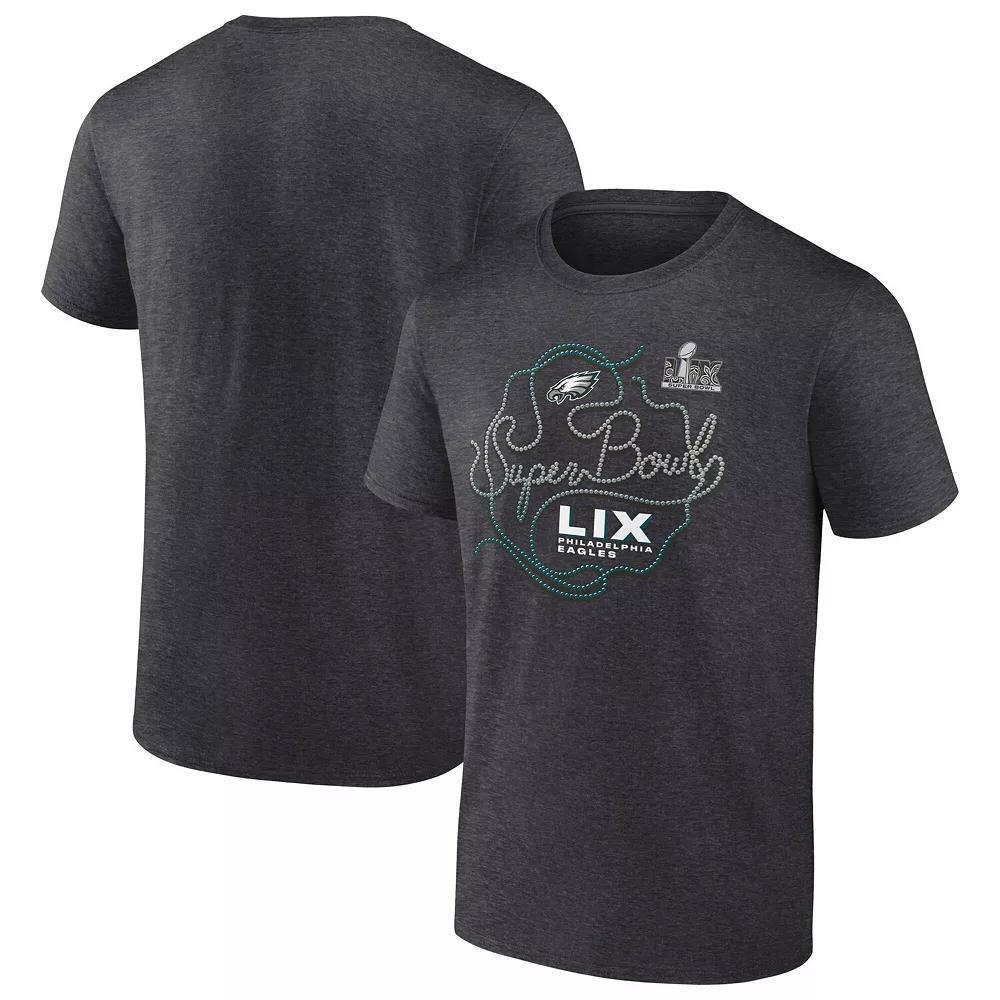 Men's Fanatics  Heather Charcoal Philadelphia Eagles Super Bowl LIX Big & Tall Local T-Shirt, Size: 2XLT Product Image